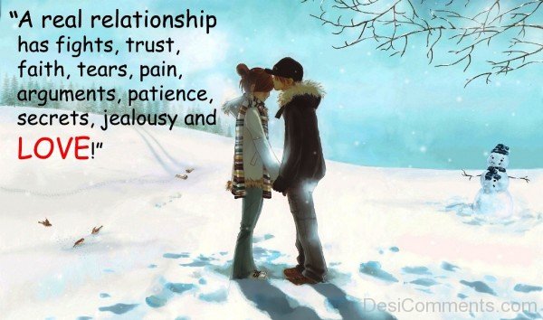A Real Relationship Has Fights,Trust And Love-dc407