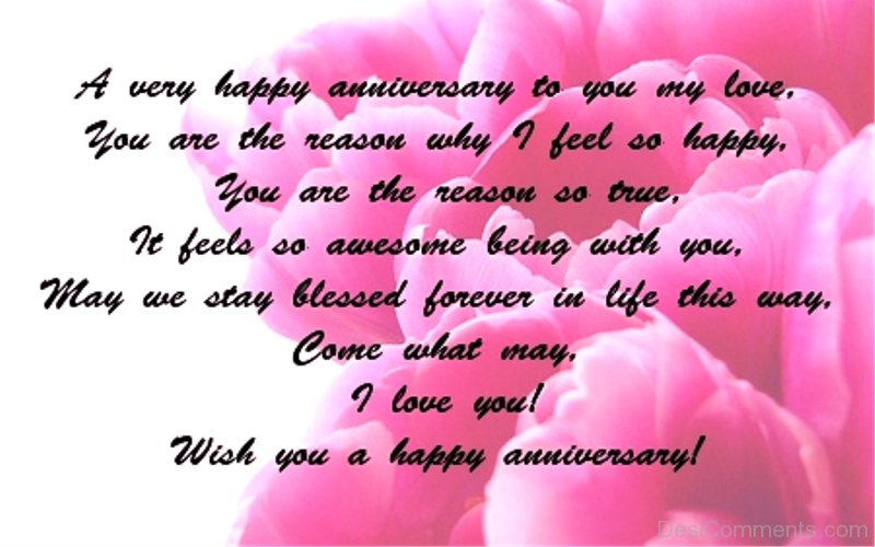 A Very Happy Anniversary To You My Love Desicomments Com