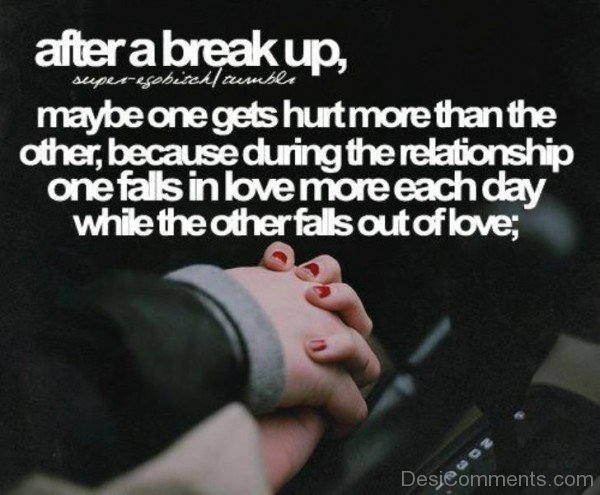 After a break up