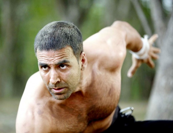 Akshay Kumar During A Shooting