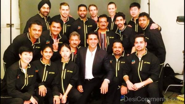 Akshay Kumar With Badmintion Club-DC56