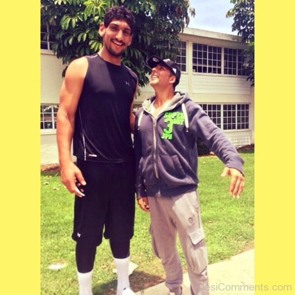 Akshay Kumar With Basketball Player