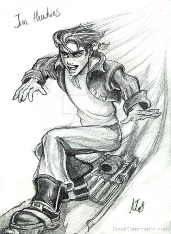 Amazing Drawing Of Jim Hawkins-DESI0080