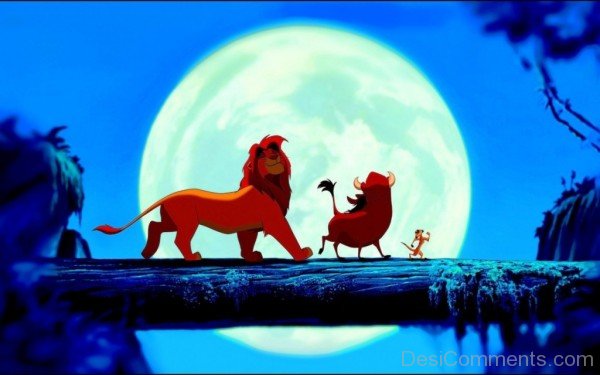 Amazing Picture Of Timon,Pumbaa And Lion King 