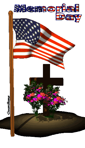 American Flag On Memorial Day