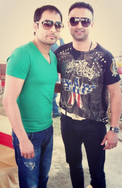 Amrinder Gill With Raja Baath