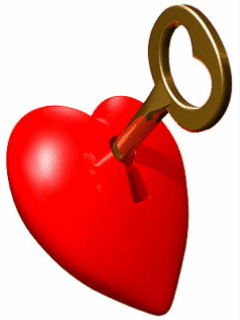 Animated Heart Lock - DesiComments.com