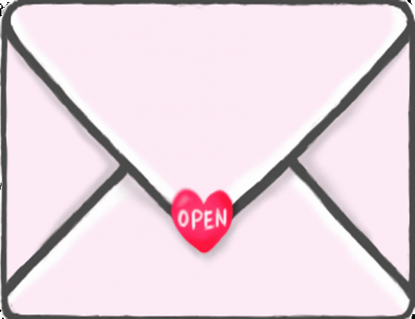 Animated Image Of Open Love Envelope