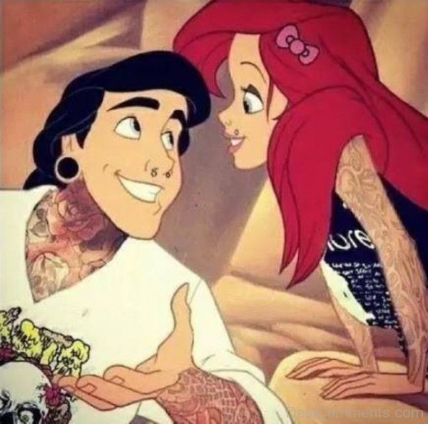 Ariel Prince Eric Laughing