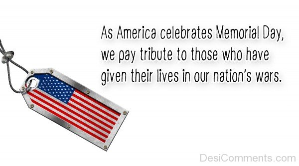 As America Celebrates Memorial Day