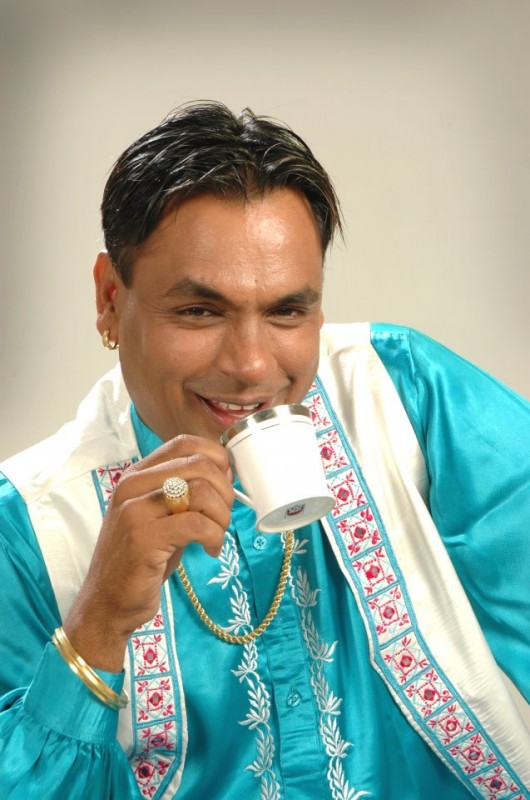 Babu Chandigarhia Giving A Tea Pose
