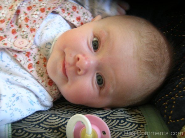 Baby Face Closeup Image