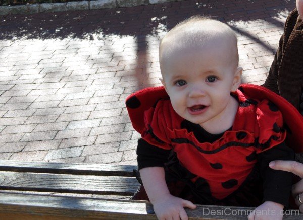 Baby Girl In Beautiful Dress