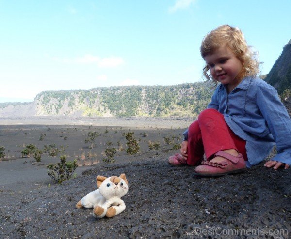 Baby Girl With Her Toy