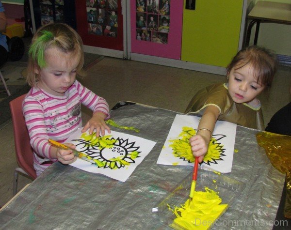 Baby Girls Painting