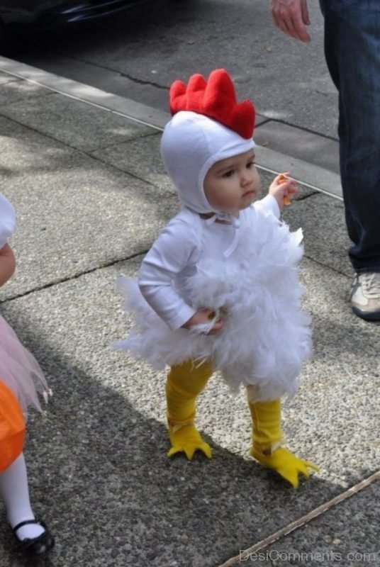 Baby In Hen Costume
