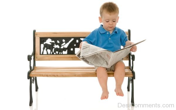 Baby Reading The Newspaper-022