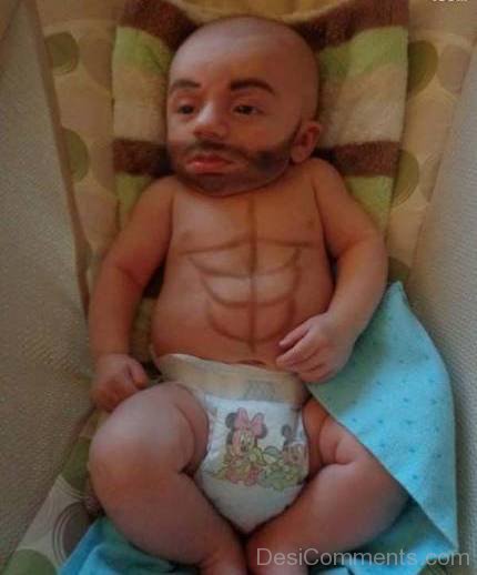 Baby Six Pack Abs Funny