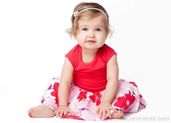 Baby Wearing Red Dress-033