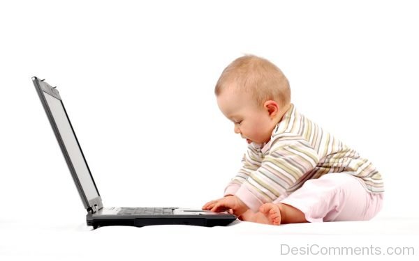 Baby With Laptop