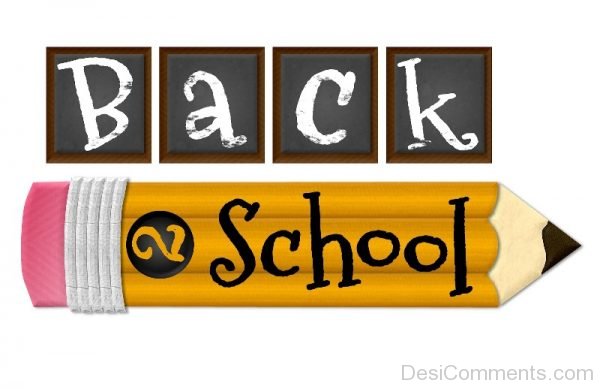 Back To School On Yellow Pencil