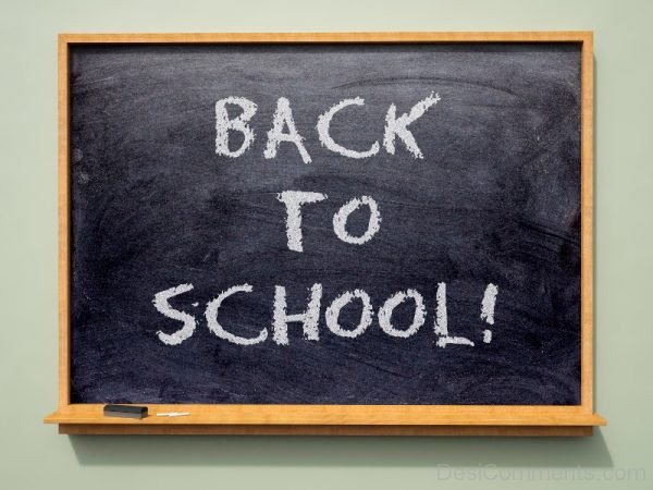 Back To School Text on Black Board-DC11