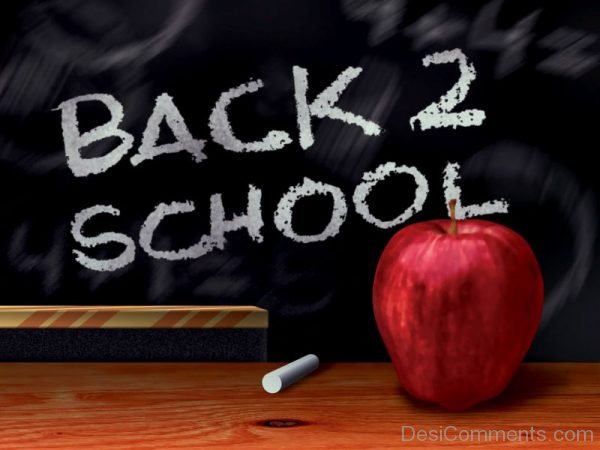 Back To School With Red Apple