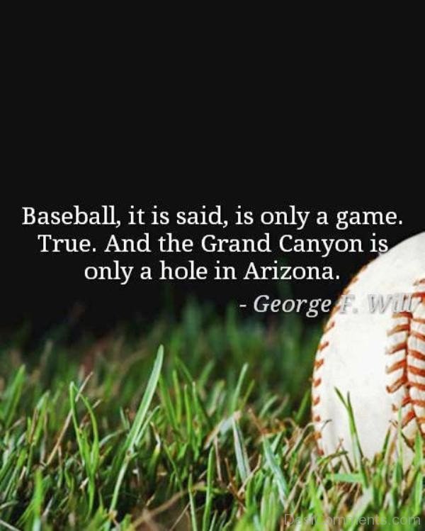 Baseball Is Only A Game