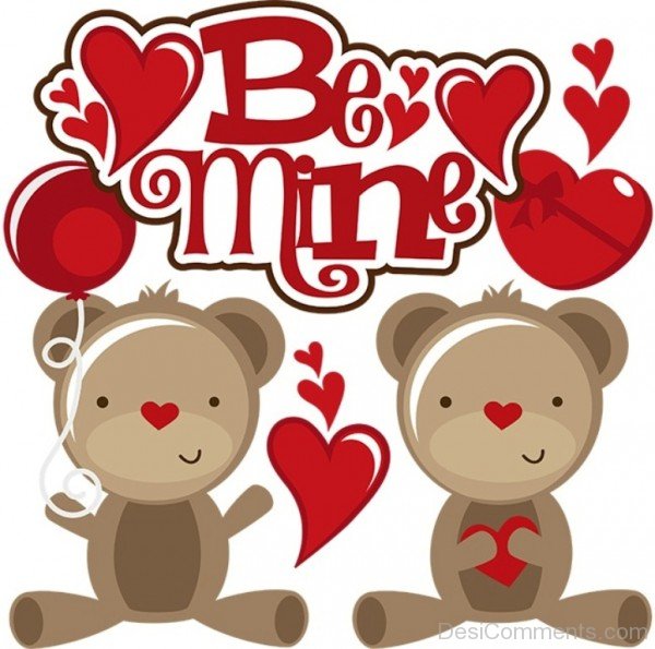 Be Mine Cute Teddy Picture