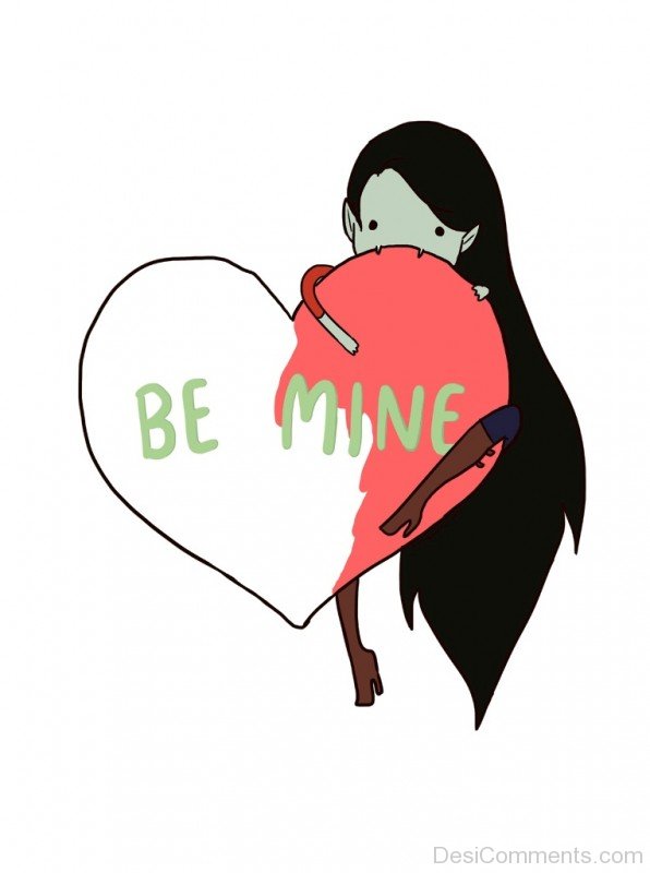 Be Mine Girl Heart Image- DC 6033