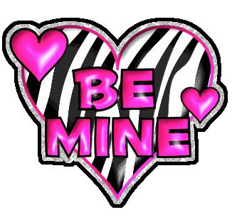Be Mine Glittering Heart Image
