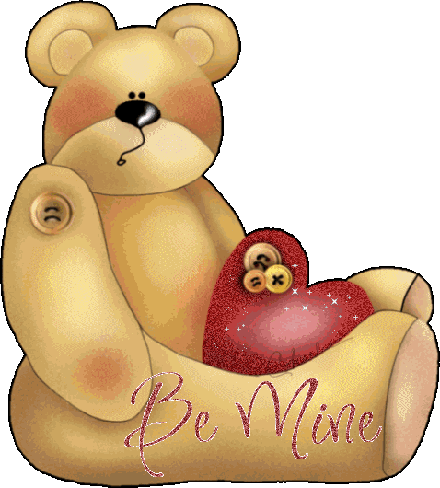 Be Mine Teddy Glitter Image