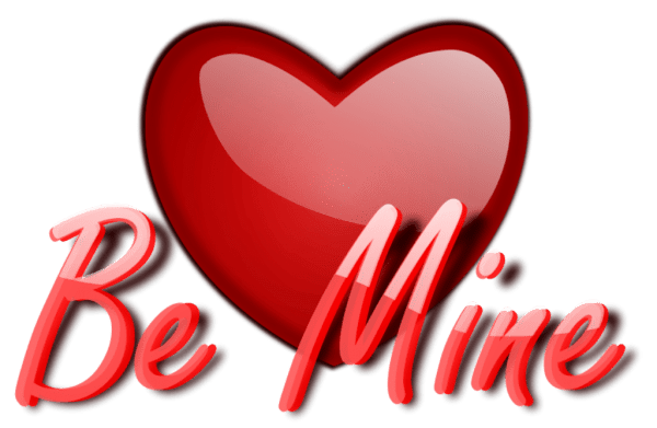 Be Mine With Red Heart