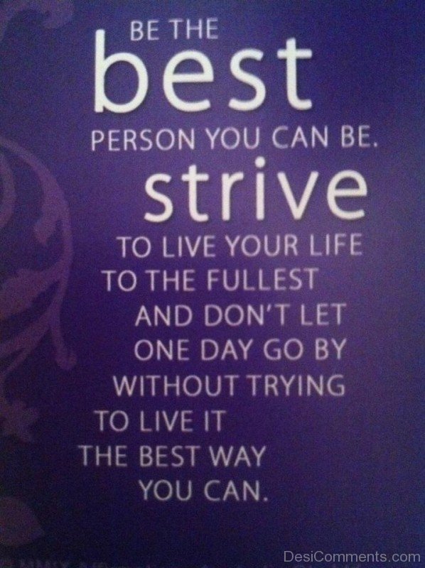 Be The Best