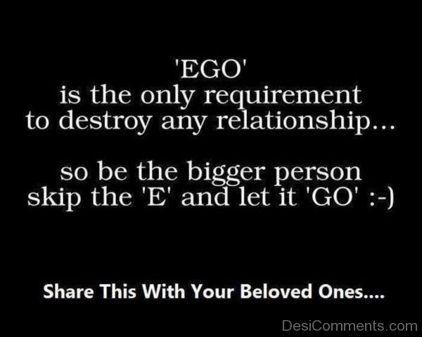 Be The Bigger Person Skip The  E And Let It Go