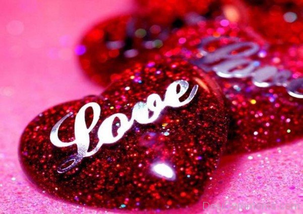 Beautiful Glitter Love Heart- DC 02029