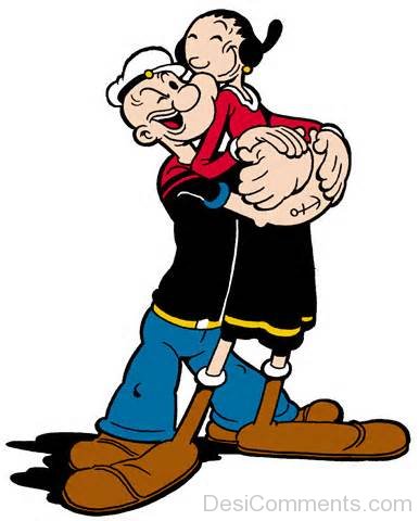 Beautiful Image Of Popeye With His Gf