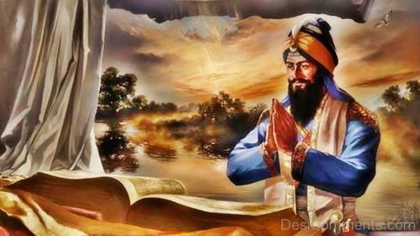 Beautiful Image Of Sikh Guru-DC012