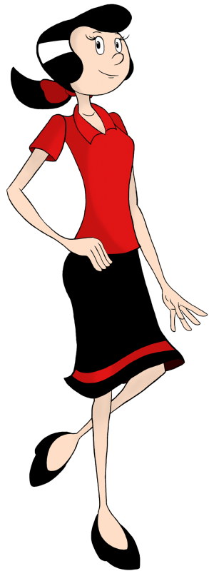 Beautiful Side Pose Of Olive Oyl