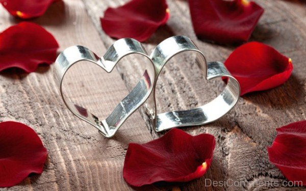 Beautiful Silver Love Hearts- DC 02047