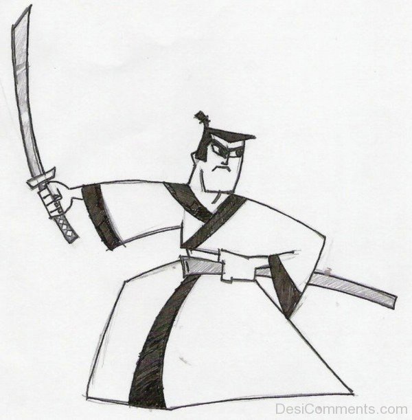 Beautiful Sketch Of Samurai Jack