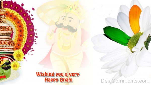 Beautiful happy Onam picture