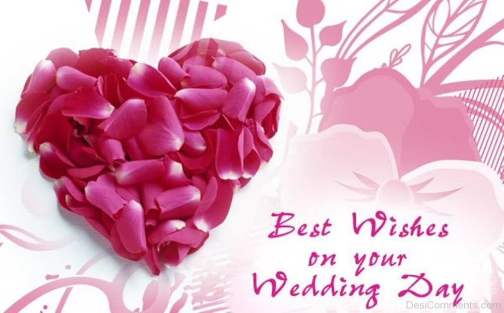 Best Wishes On Your Wedding Day - DesiComments.com