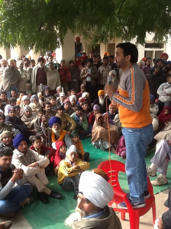 Bhagwant Mann Addressing The audience