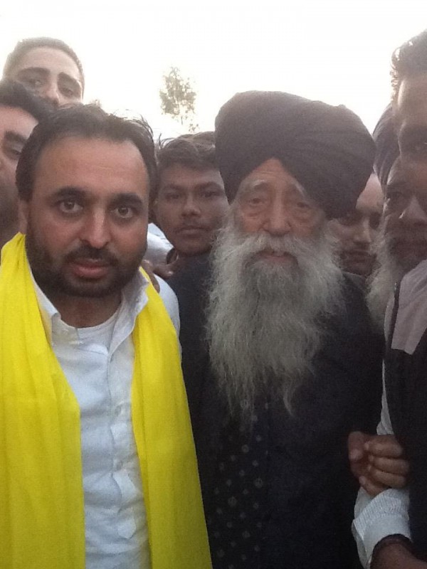 Bhagwant Mann With Fauja Singh