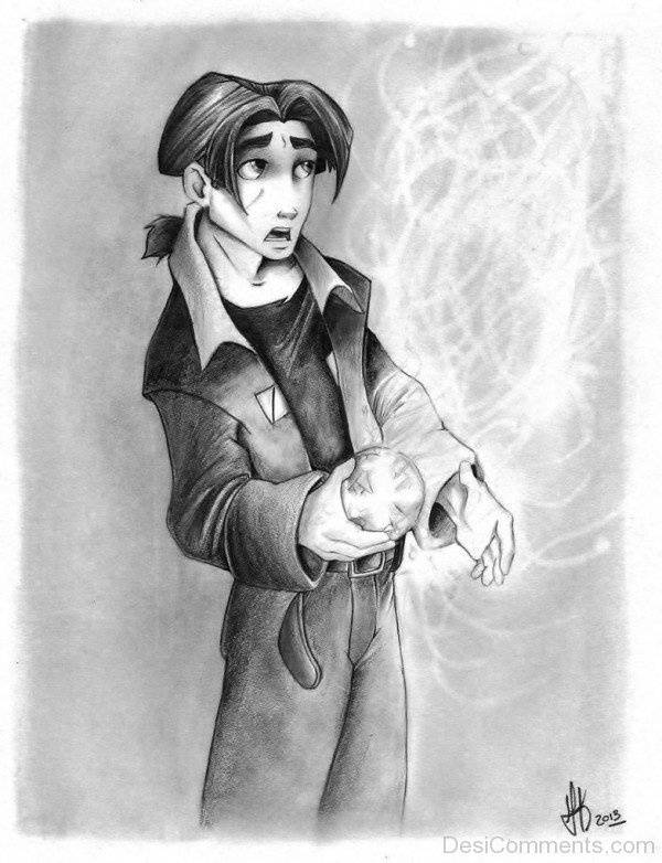 Black And White Image Of Jim Hawkins