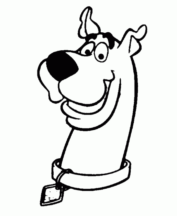 Black And White Image Of Scooby Doo