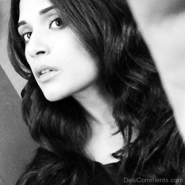 Black And White Photo Of Richa Chadda