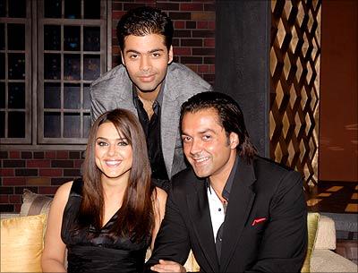 Bobby Deol,Preety Zinta,Karan Johar