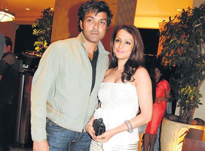 Bobby deol With His Wife